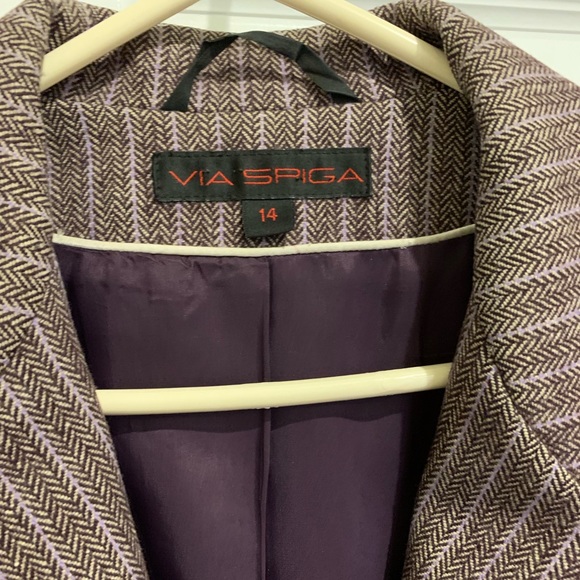 VIA SPIGA trench coat size 14 - Picture 2 of 6